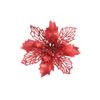 Regalos de decoración navideña 10 cm Cebolleta en polvo Flores navideñas Decoraciones para árboles de Navidad Adornos navideños Accesorios