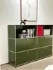 Gabinete Verde Oliva Combinación de Módulos de Color USM Limitado Aparador Mediano Estante de Exhibición de TV Mesita de Noche Almacenamiento