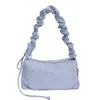 2026 Nova Moda Elegante Grande Capacidade Casual Feminina Estrela Cordão Design Pregueado Simples Bolsa de Ombro ou Axila