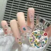 Joias Diamante para Nail Art Coloridas de Fundo Pontiagudo Octagonal Grandes, Médias e Pequenas Cubo de Açúcar Mahjong Diamante Super Brilhante para Nail Art Joias de Diamante para Unhas Atacado