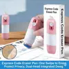 Entrega Urgente Papel Térmico Corrector Líquido Bolígrafo Codificador Todo en Uno con Abrecajas Integrado, Herramienta Mágica para Manchar Formularios de Entrega Urgente Que No Se Borran