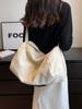Nuevo bolso bandolera de pana de gran capacidad estilo ins japonés para mujer, bolsa de viaje de corta distancia, casual, combinable con todo, bolso de almohada para el hombro