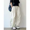 Pantalones Casuales Versátiles Japoneses de Pliegues Secado Rápido Tipo Cimitarra Verano Finos Simples Transpirables Holgados Rectos de Pierna Ancha Largos