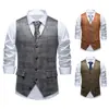 2026 Nova Roupa Masculina Estilo Britânico Novo Colete de Terno Moda Masculina Amazon Tamanho Europeu Colete de Camurça
