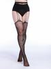 Medias Ligas Sexy Estilo Europeo y Americano Ultra-Elásticas Sexy Pantimedias Ligas para Mujer Entrepierna Abierta Malla Fina Antideslizantes