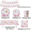 Amazon En Stock Fiesta de Princesa Duende Vajilla Desechable Platos de Papel Vasos de Papel Banderines Decoraciones para Eventos de Fiesta