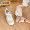 2024 nuevos zapatos de pan de cabeza grande con forma de estrella para mujer, muffin feos y lindos, zapatos de mujer de suela gruesa, casuales, deportivos, versátiles, blancos