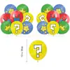 Decoración Creativa para Fiesta de Cumpleaños Tema Mario Borde Suministros Banner Bandera para Pastel Set de Globos Transfronterizo