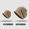 Gorro de Metal con Logo de Letra para Otoño e Invierno 2025, Cortavientos y Resistente al Frío, Versátil, para Circunferencia de Cabeza Grande, Sombrero Frío para Adelgazar la Cara, Gorro Turbante