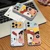 Capa Shin-chan Gato Abraça-Rosto Aplicável ao Apple 17promax Cobertura Total À Prova de Queda Sensação de Pele Simples iPhone15 Capa Corning