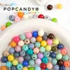 Materiales de Cuentas Pulidas Acrílicas Kit de Cuentas DIY Multicolor Hecho a Mano Cuentas Redondas de 10 mm Cuentas Sueltas Colgante de Bolsa Dulce