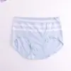 Buscando Calzones de Algodón Lisos Sin Costuras de Talla Grande Hechos de Fábrica con Sensación de Segunda Piel, Jacquard que No Marca, Ropa Interior para Mujer de Cintura Media