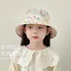 Sombreros de Verano 2026 Estilo Coreano para Niñas, Nuevo Sombrero de Pescador Fino y Transpirable con Diseño Floral para Proteger del Sol y los Rayos UV para Bebé