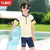 Trajes de Baño para Niños 2026 Nuevo Modelo Deportivo de Dos Piezas Estilo Conservador Juvenil Estudiante Baño Termal Secado Rápido Trajes de Baño Venta al por Mayor