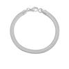 Emanco Pulsera Simple de Cadena de Hueso de Serpiente de Acero Inoxidable para Mujer, Pulsera Delgada Versátil de Cadena de Serpiente Plana, Pulsera Ins para Pareja