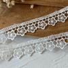 Accesorios de Encaje Blanco Solubles en Agua de Alta Calidad Hechos a Mano DIY Ropa Decorativa para Muñecas Ropa para Libros Material Decorativo Hecho a Mano Ancho