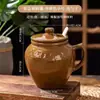 Tempero Doméstico Novo Estilo Saladeira Cerâmica Resistente a Altas Temperaturas Tempero Cozinha Com Tampa Pote Estilo Retrô Antigo Lata de Óleo À Prova de Umidade