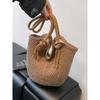 Bolso Tote Tejido Hueco de Gran Capacidad para Mujer, Nuevo Bolso de Hombro de Paja Moda Verano, Bolso de Playa Estilo Vacaciones para Mujer
