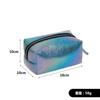 Ins Bolsa Cosmética Cuadrada de PU Láser Coreana de Mano Impermeable Bolsa de Lavado Colorida de Cuero Jelly Bolsa Láser Personalizada