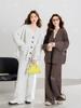 Traje de Punto a la Moda Estilo Coreano con Patrón Trenzado para Mujer Otoño e Invierno 2025 Conjunto Casual de Tres Piezas: Cárdigan, Chaleco y Pantalones Rectos