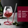 Copa de Vino Vampiro Creativa del Fabricante, en Stock, para Bares y Restaurantes, Copa de Cóctel de Alta Apariencia con Popote
