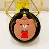 Bonito peine plegable con pequeño espejo cosmético, peine de masaje con cabeza de cojín de aire portátil, peine portátil de plástico de dibujos animados con airbag