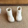 Botas de Princesa para Niñas 2026 Otoño/Invierno Nuevas Dulces Frescas Forradas de Felpa Suela Suave Botas Martin Estilo Coreano Cálidas Botas para Bebé