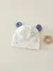 Gorro fetal para bebé, apto para todas las estaciones, hecho de algodón puro, para recién nacidos, para usar en la sala de partos y al aire libre, protege la fontanela, sin costuras y a prueba de viento