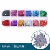 Novas Lantejoulas para Nail Art 12 Caixas Material DIY para Unhas Joias para Nail Art Borboleta Trevo de Quatro Folhas Chama Estrela de Cinco Pontas