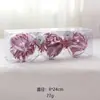 Natal 10cm Bola de Cristal Transparente Layout de Cena Interna Criativo de Feriado Bola de Natal Decoração Pendente