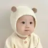 Toucas para Bebês para Outono e Inverno, Super Fofas para Recém-Nascidos e Bebês, Protegem as Orelhas e Quentes, Adoráveis Toucas de Lã Tricotada para Meninos e Meninas