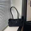 Bolso de Mujer con Textura de Hebilla de Cuero 2026 Lujo Ligero Lazo Estilo Coreano Bolso de Hombro Único Retro Gran Capacidad Bolso de Axila para Viajes