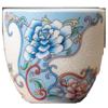 Taza Maestra Taza de Té Hecha a Mano filigrana plata peonía Taza Maestra juego de té kung fu de cerámica exquisita taza de té individual taza de té