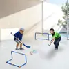 Taco de Hóquei Infantil, Gol de Hóquei no Gelo, Brinquedo Elétrico Indoor, Conjunto de Futebol com Carregamento Suspenso para Jardim de Infância