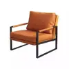Silla de Negociación Estilo Nórdico Hogar Sala de Estar Dormitorio Oficina Hierro Forjado Sofá Perezoso Silla de Lujo Ligero Silla de Sofá Individual