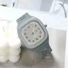 Celebridade da Internet TikTok relógio quadrado feminino ins estilo universitário masculino e feminino moda relógio de quartzo coreano simples relógio eletrônico de estudante