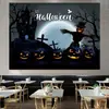 Tecido de Fundo para Halloween Estilo Nórdico Pano para Pendurar ins Decoração de Quarto de Menina Celebridade Cyber Arranjo de Cabeceira Tapeçarias Parede de Dormitório