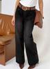Pantalones rectos holgados estilo callejero retro europeo y americano transfronterizo 2025 casuales lavados con botones jeans largos ropa de mujer