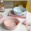 Bowls de Cerámica Domésticos de Cerámica Bajo Esmalte de Alta Calidad, Tazones para Sopa, Regalos de Boda e Inauguración de Casa, Vajilla Festiva, Juegos Resistentes a Altas Temperaturas