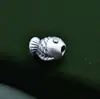 Plata Pura 999 Plata Dura 3D Retro Lazo Peces Dorados Cuentas Peces Pequeños Accesorios para Joyería DIY Venta al por Mayor