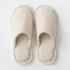 Zapatillas de Algodón para Piso de Madera en Casa Japonesa Temporadas de Primavera Otoño Invierno Hombres Mujeres Interiores Rayadas Silenciosas Antideslizantes Suela Suave Zapatos de Tela de Algodón