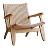 Sillón japonés de madera maciza con tejido de cuerda, para sala de estar, balcón, con respaldo perezoso, sofá individual sencillo, reclinable de ratán.