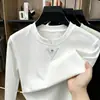 Moletom fino casual de base masculino para outono/inverno, transfronteiriço, com bordado texturizado, corte solto, respirável, gola redonda, mangas compridas