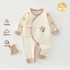 Ropa para recién nacidos Clase A algodón puro primavera y otoño ropa de monje para bebé ropa de mariposa para bebé ropa de dormir para bebé para las cuatro estaciones ropa para gatear
