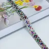 Tiras de Pedrería de Alto Brillo DIY Hechas a Mano Pedrería Hot-Fix con Respaldo Adhesivo Encaje de Pedrería Accesorios para Ropa Bolsas de Zapatos Accesorios para Joyería DIY