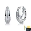 Aretes de Plata S925 Europea y Americana con Moissanita para Mujer, Pendientes de Moissanita Microincrustados de Lujo Ligero, Pendientes Transfronterizos Simples y Versátiles al por Mayor