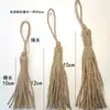 Borlas Personalizadas de Algodón de Cáñamo 8cm 10cm 12cm 15cm Accesorios para Ropa Tejido de Cuerda Hecho a Mano Fabricante Venta al por Mayor Tejido