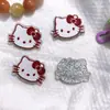 Parche de Lazo Rosa de Gatito para Manualidades de Resina Gato Kt Accesorios Populares para el Cabello Accesorios para Fundas de Teléfono Móvil