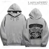 Hoodie Cross-Border Aliexpress 2025 Novo Modelo Grito de Medo Dupla Face Unissex Manga Longa Tamanho PP