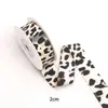 Nuevo Tejido de Sarja de Doble Cara Estampado de Leopardo Patrón de Leche Lazo Hecho a Mano Cinta Materiales para Manualidades Sombrero de Paja Accesorios de Cinta